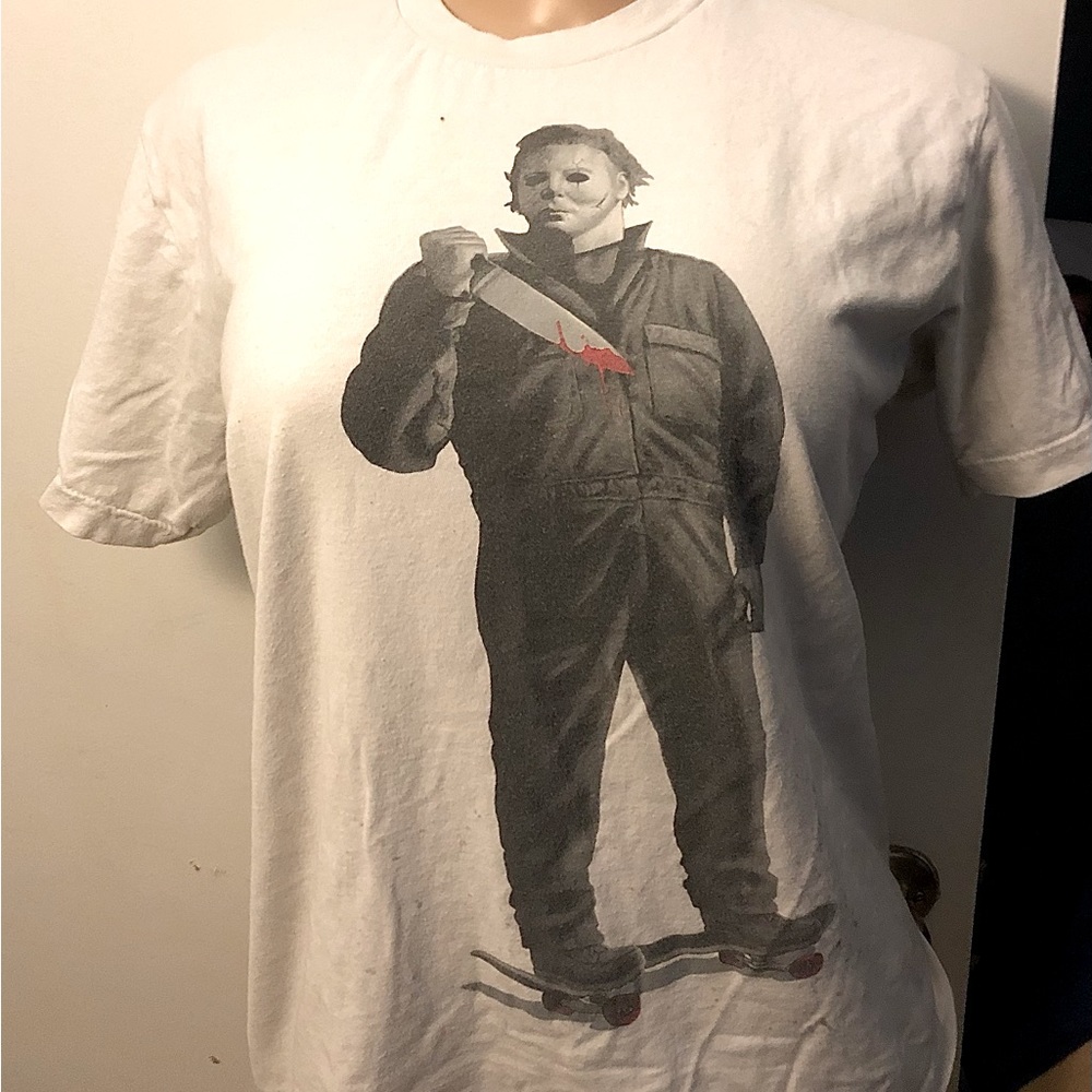 Spirit Halloween Michael Myers Skateboard Tee